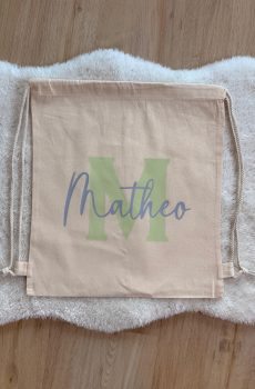 Turnbeutel mit Zugbändern